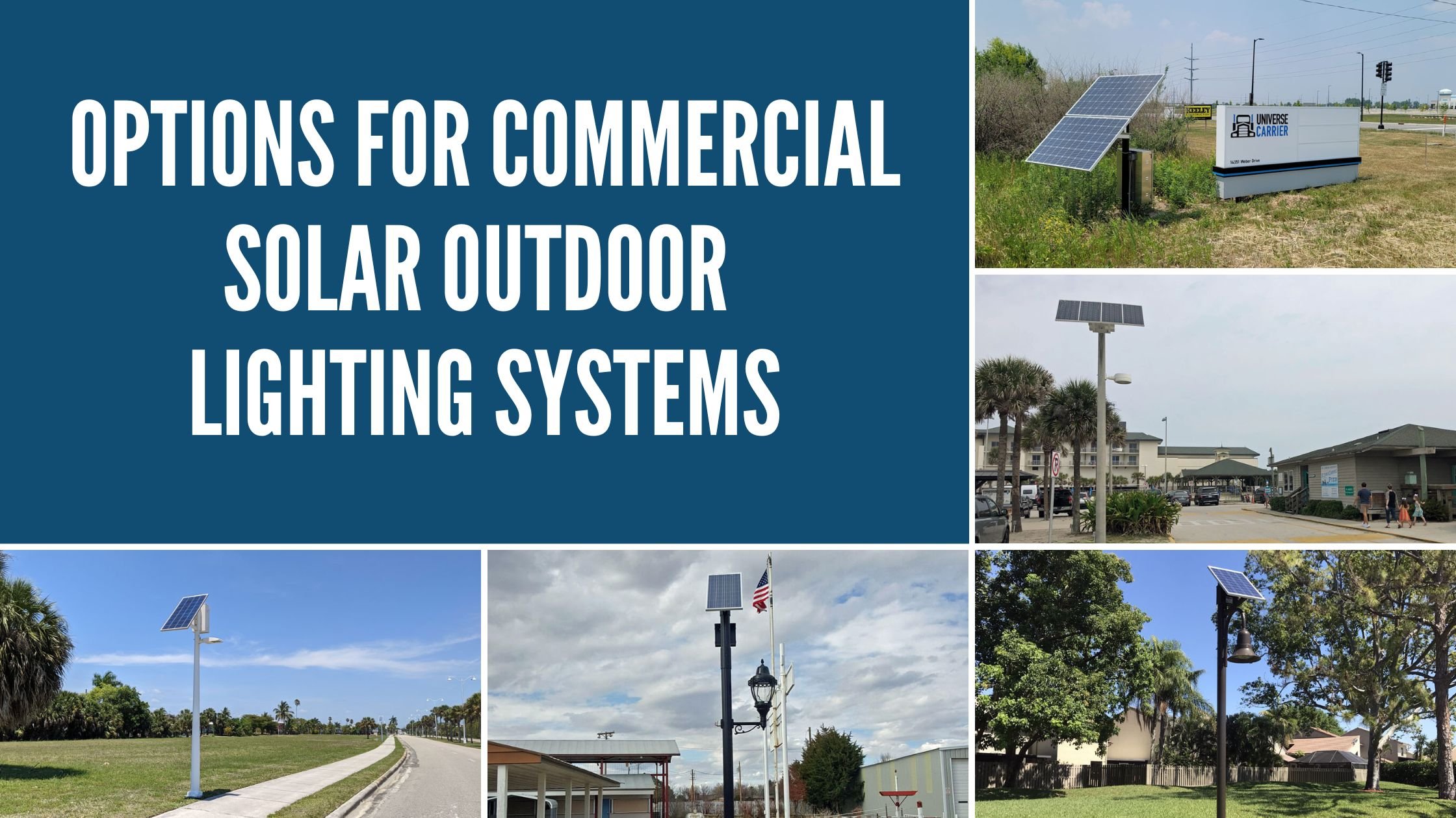 Commercial solar deals powered street lights